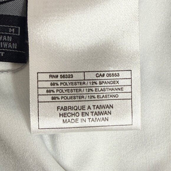 Nike Skirt Womens M White Navy Striped High Waist Mini 88% Polyester Dri-Fit - Picture 7 of 10